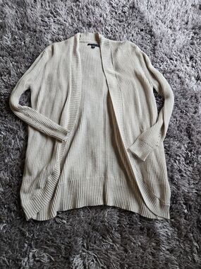 American Eagle Outfitters Women's Open-Front Ribbed Cardigan With Pockets